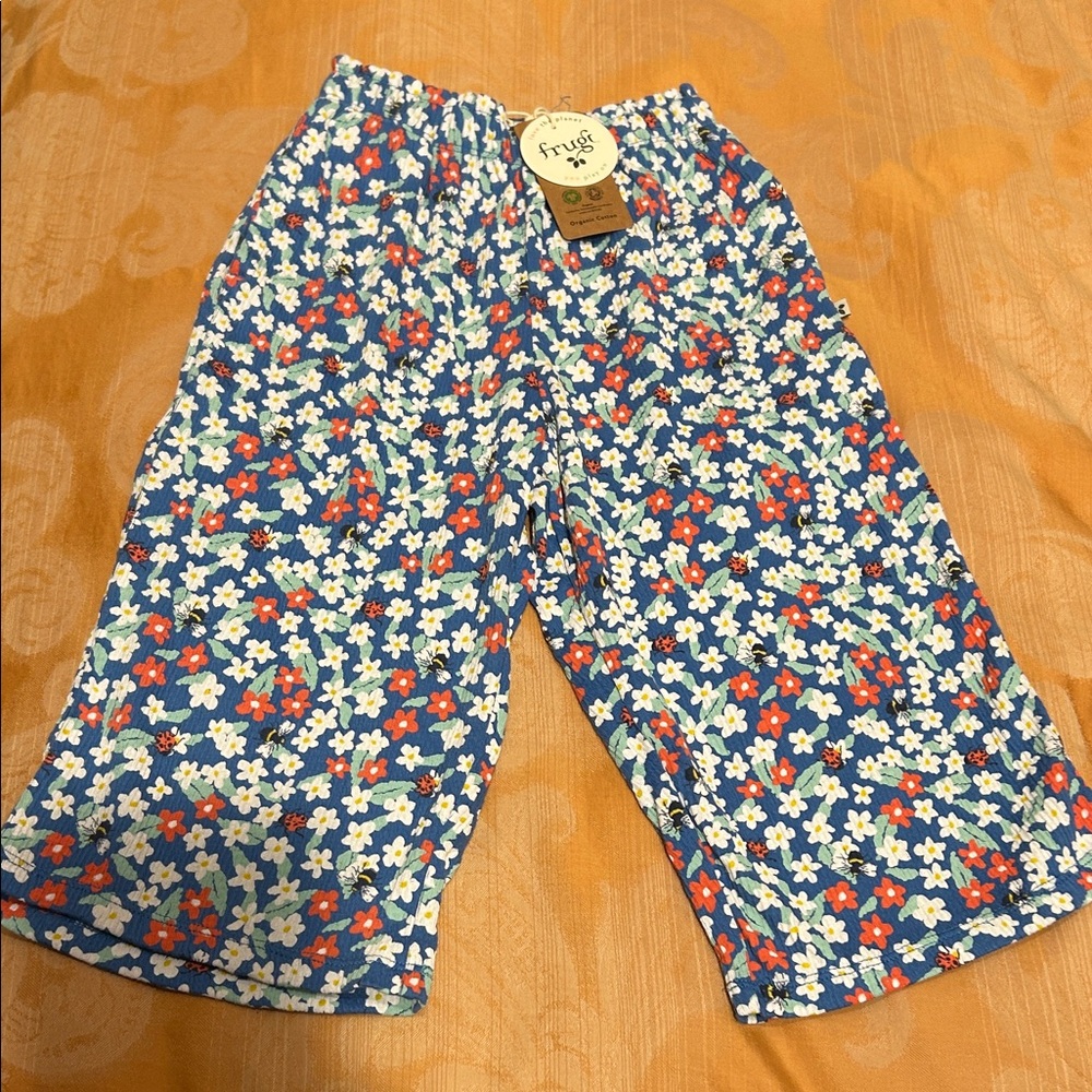 Frugi Organic Cotton Floral Wide Leg Pants NWT